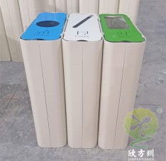 出口貿(mào)易室內(nèi)三分類(lèi)不銹鋼垃圾桶